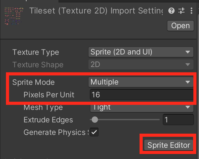 Tileset Inspector