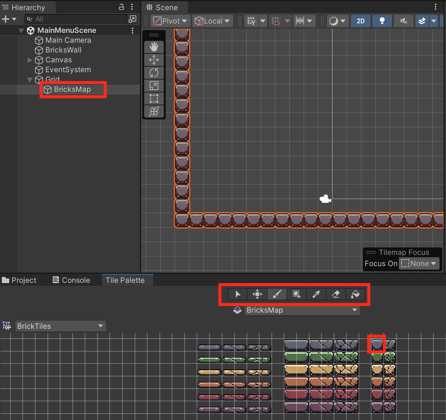 Tile Palette Operator