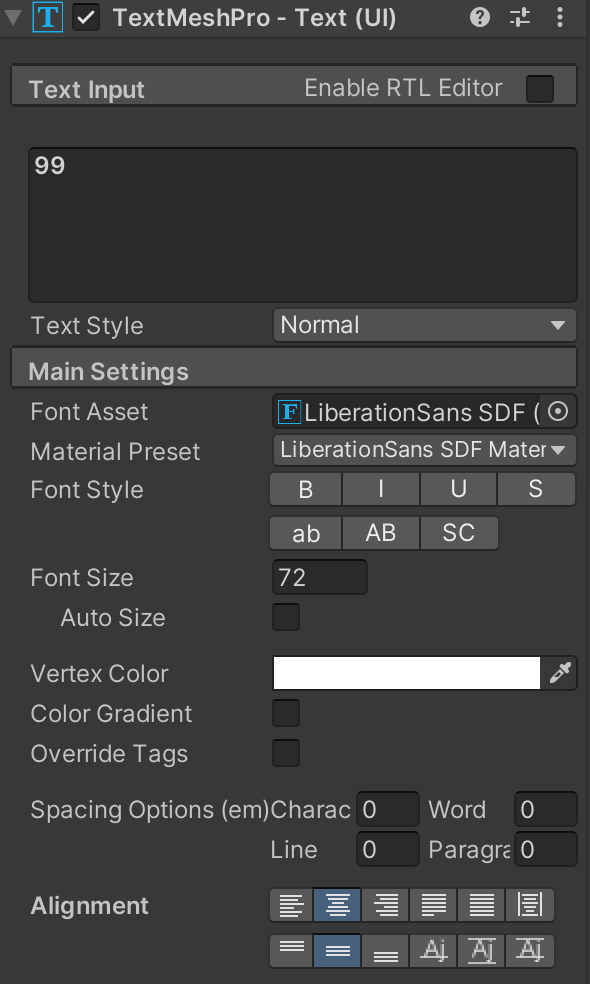 Unity UI 圖加字實現完美水平置中 - Enjoy 軟體