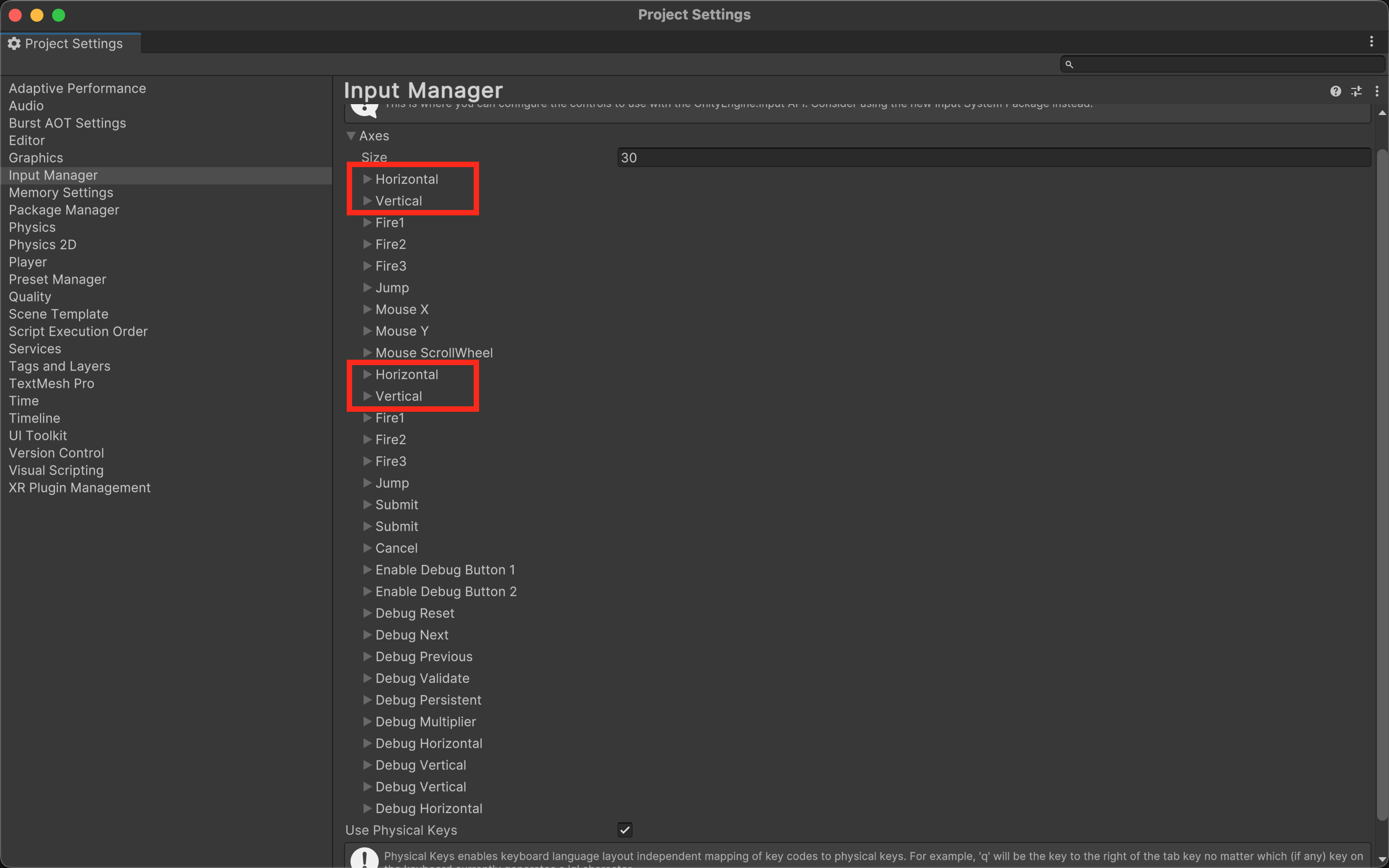 Unity 使用 Input Manager 筆記(Old Input System) - Enjoy 軟體