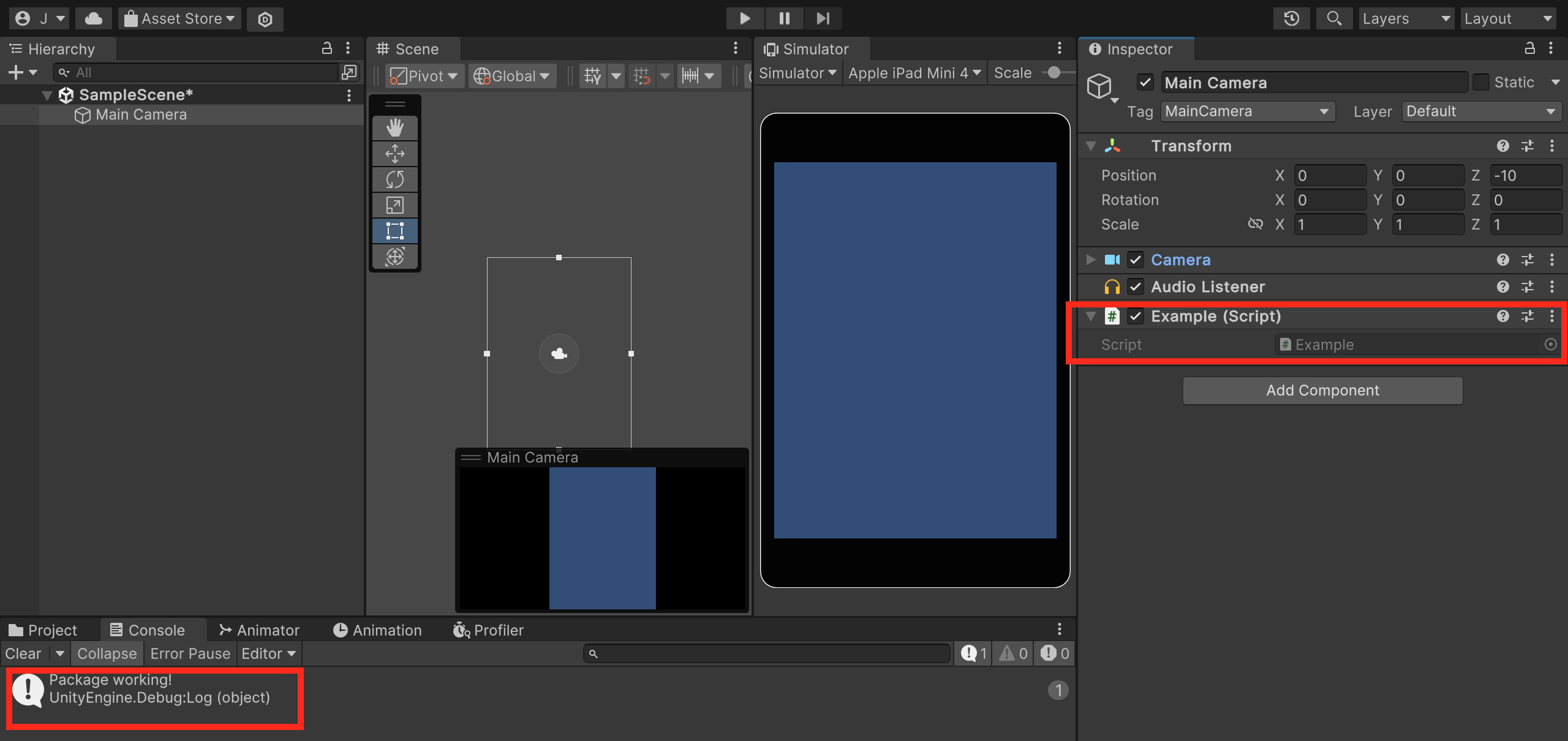 example script demo