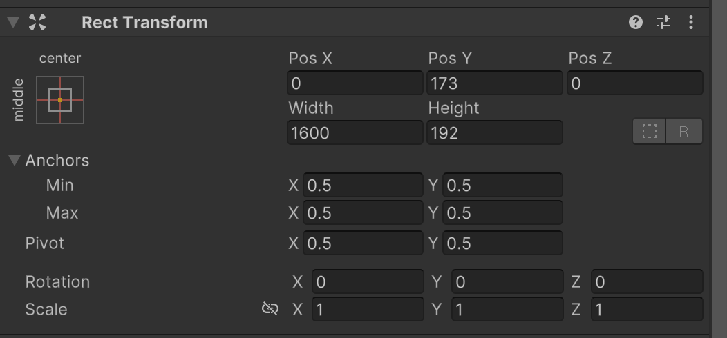 fixed position anchor point