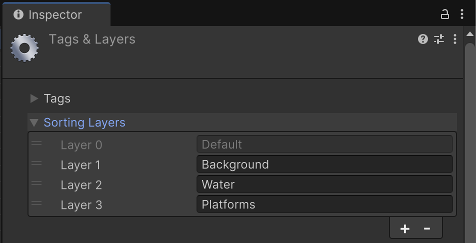 Sorting Layers