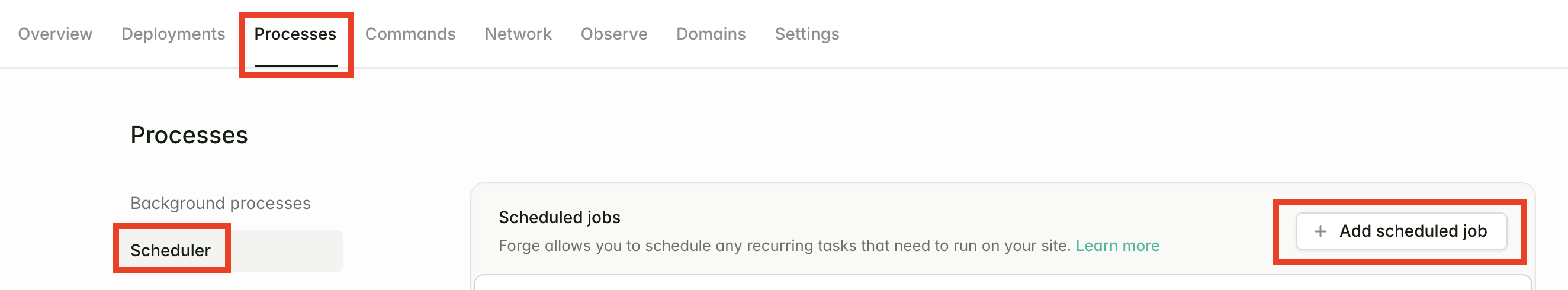 Add scheduled job